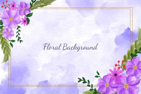 Floral Background Vector Stock Illustration