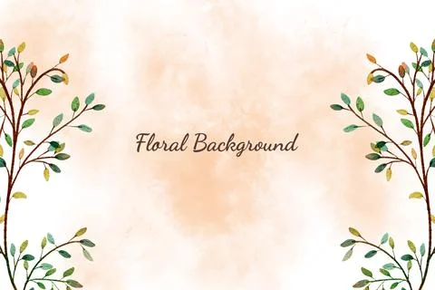 Floral Background Vector Stock Illustration