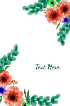 Floral Background Vector Stock Illustration
