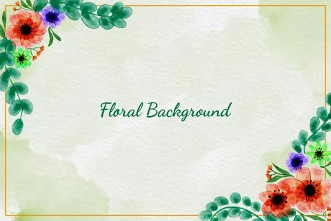 Floral Background Vector Illustrazione stock