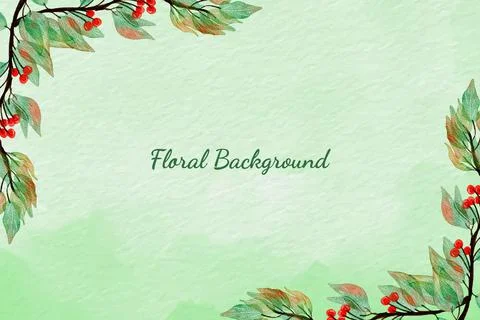 Floral Background Vector Stock Illustration