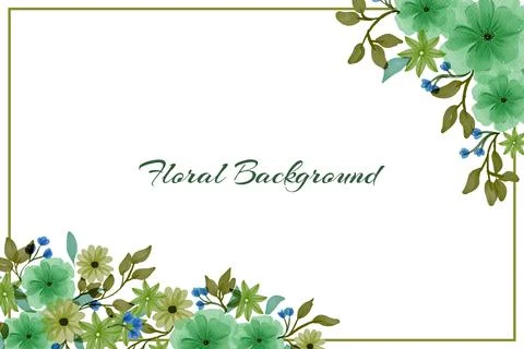 Floral Background Vector Stock Illustration