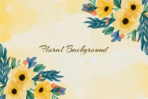 Floral Background Vector Stock Illustration
