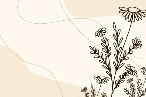 Floral Background Vector Stock Illustration