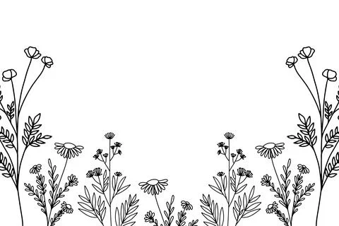 Floral Background Vector Stock Illustration