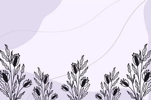 Floral Background Vector Stock Illustration