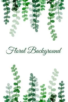 Floral Background Vector Stock Illustration
