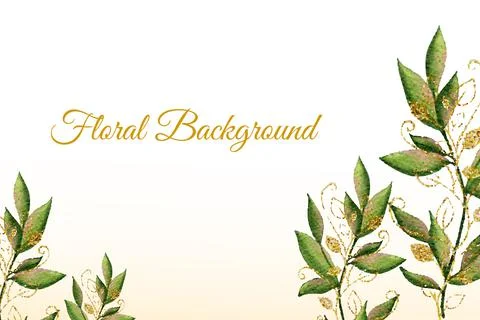 Floral Background Vector Stock Illustration