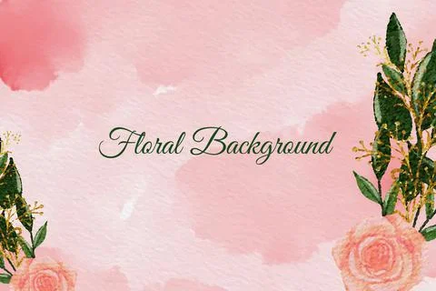 Floral Background Vector Stock Illustration