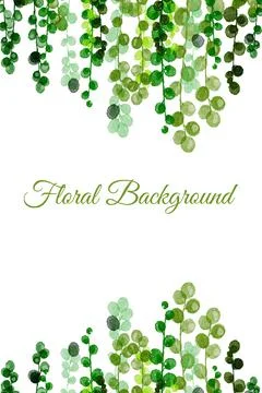 Floral Background Vector Stock Illustration