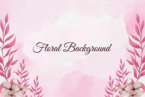 Floral Background Vector Stock Illustration