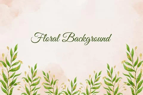 Floral Background Vector Stock Illustration