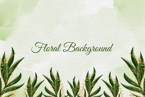 Floral Background Vector Stock Illustration