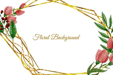 Floral Background Vector Stock Illustration