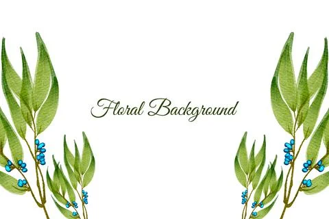 Floral Background Vector Stock Illustration