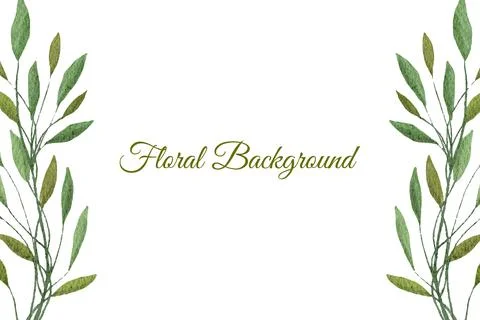 Floral Background Vector Stock Illustration