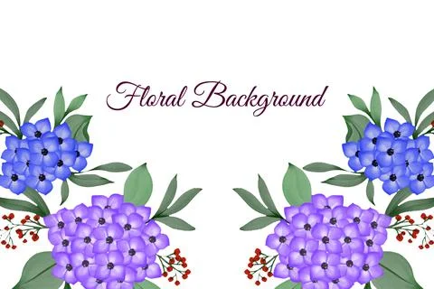 Floral Background Vector Illustrazione stock