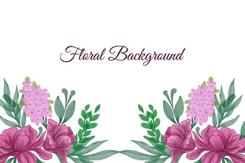 Floral Background Vector Stock Illustration