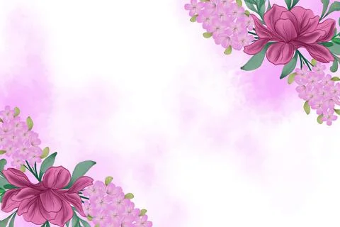Floral Background Vector Stock Illustration