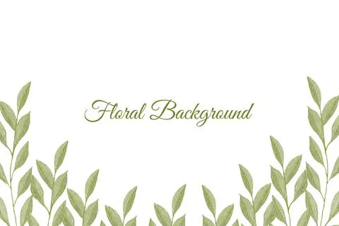Floral Background Vector Stock Illustration