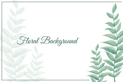 Floral Background Vector Stock Illustration