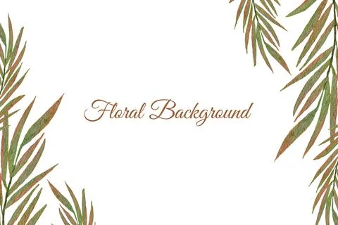 Floral Background Vector Stock Illustration