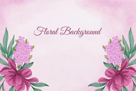 Floral Background Vector Stock Illustration