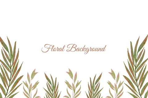 Floral Background Vector Stock Illustration