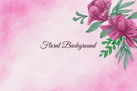 Floral Background Vector Stock Illustration