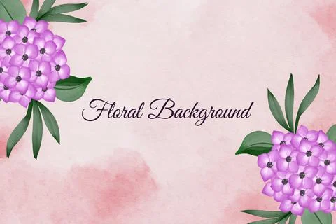 Floral Background Vector Stock Illustration
