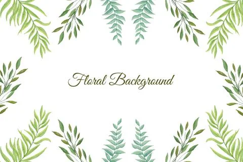 Floral Background Vector Stock Illustration