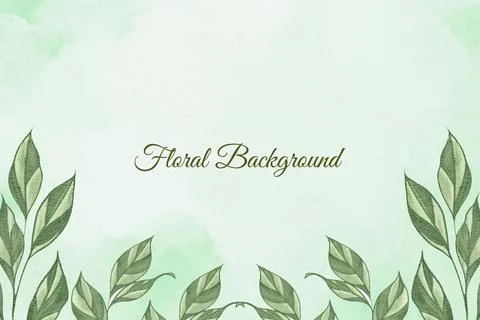Floral Background Vector Stock Illustration