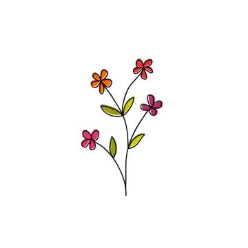 Floral background vector illustration Stock Illustration