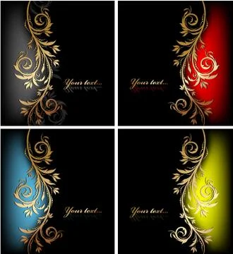 Floral backgrounds Illustrazione stock