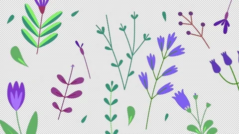 Floral Backgrounds Motion Graphics Pack Stock Footage 232233610