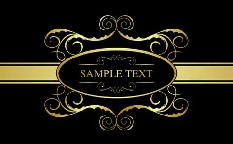 Floral banner Stock Illustration