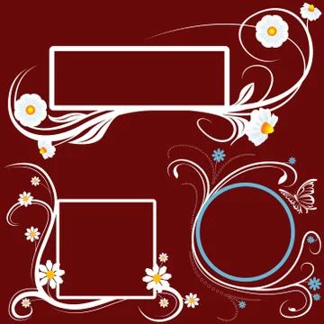 Floral Banners Stock Illustration