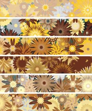 Floral banners Stock Illustration