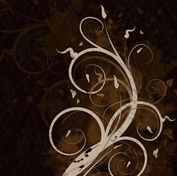 Floral bitmap background Stock Illustration