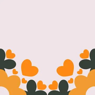 Floral border decoration Illustrazione stock