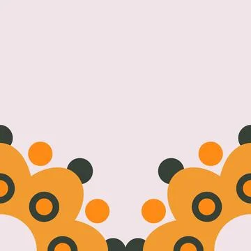 Floral border decoration Stock Illustration