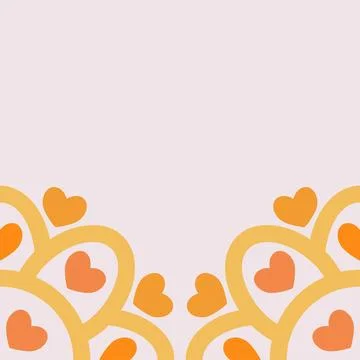 Floral border decoration Stock Illustration