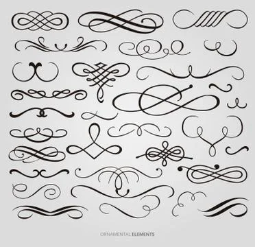 Floral border frame vector set Stock-Illustration