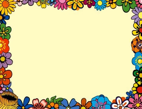 Floral border Illustration