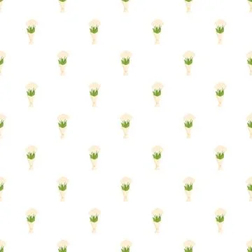 Floral bouquet pattern symbolizing wedding romance and spring Stock Illustration
