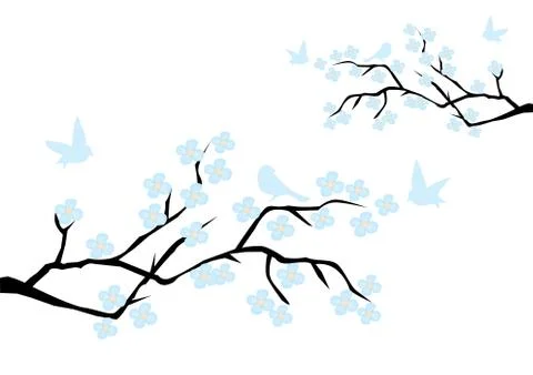 Floral Branch Stock Illustration