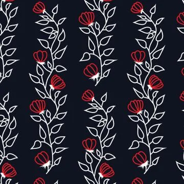 Floral branch pattern Stock Illustration