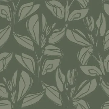 Floral Brush strokes Seamless Pattern Background Stockillustratie