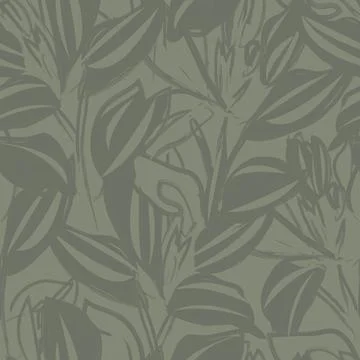 Floral Brush strokes Seamless Pattern Background Stock Illustration
