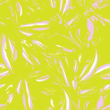 Floral Brush strokes Seamless Pattern Background Stock Illustration